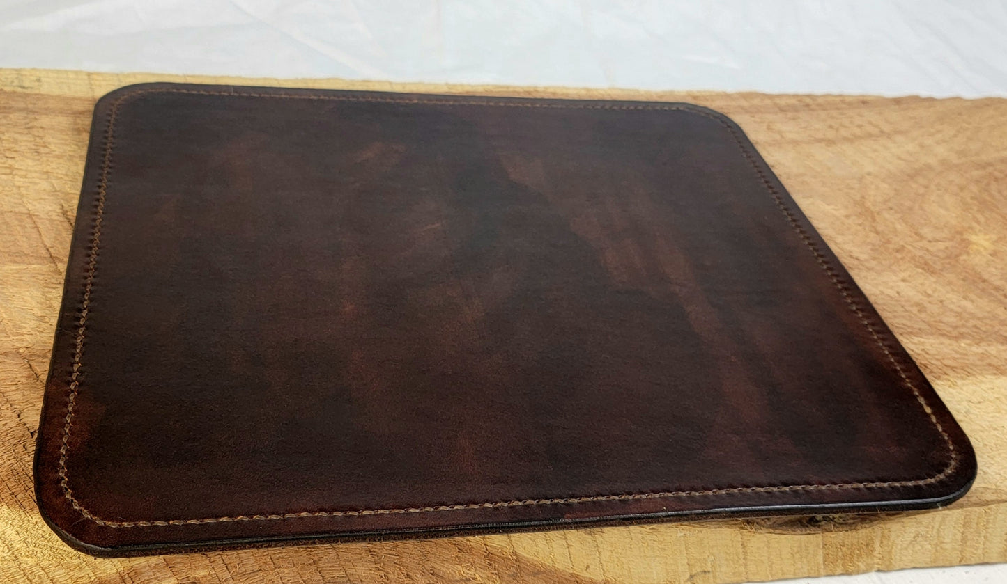 Handmade Veg-Tan Leather Mousepad