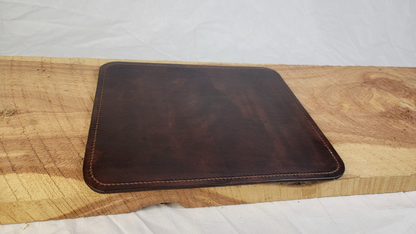 Handmade Veg-Tan Leather Mousepad