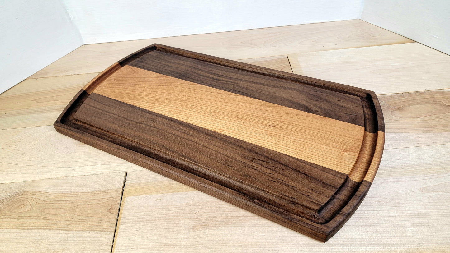 Handmade Walnut and Cherry Cutting Board